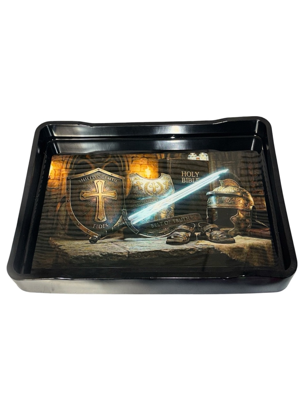 NORE’S NOVELTIES Handcrafted Decorative Vanity/ Serving Tray “ARMOUR OF GOD” - Picture 7 of 7